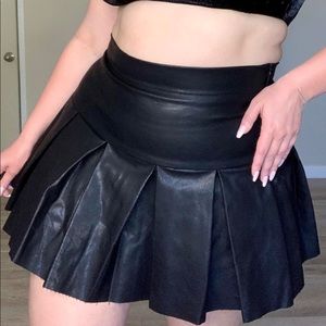 Dolls Kill Plus Pleather Skirt